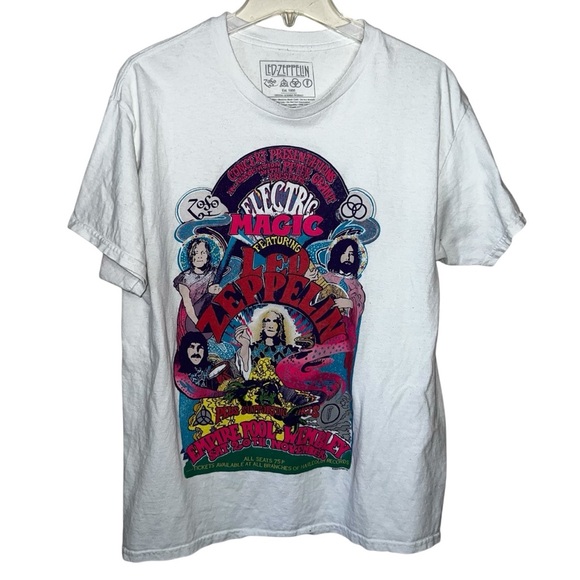 Led Zeppelin Electric Magic 2022 Graphic Cotton T-Shirt Size Large - Picture 1 of 9
